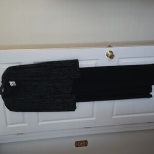 Francais Femme Black and Gray Long Dress